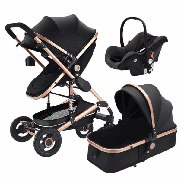 Modern high quality multifunctional stroller travel system with thick iron pipe